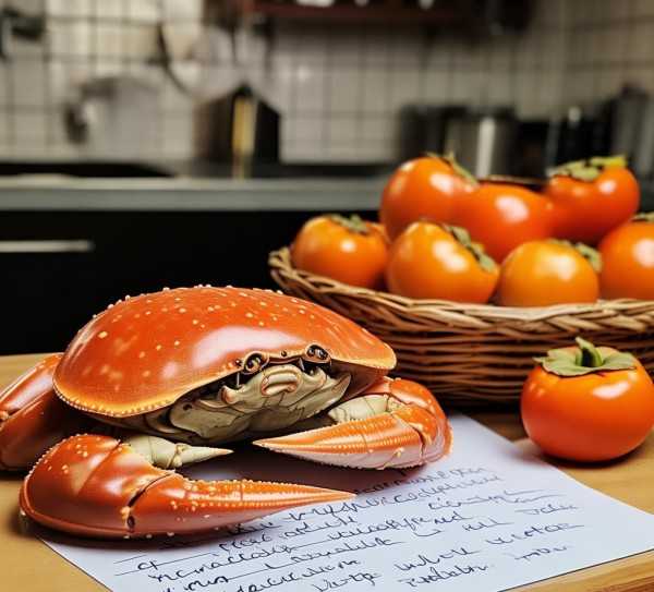螃蟹与柿子同食的饮食禁忌及时间建议
